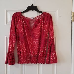 Patrizia Pepe Red Long sleeves Top